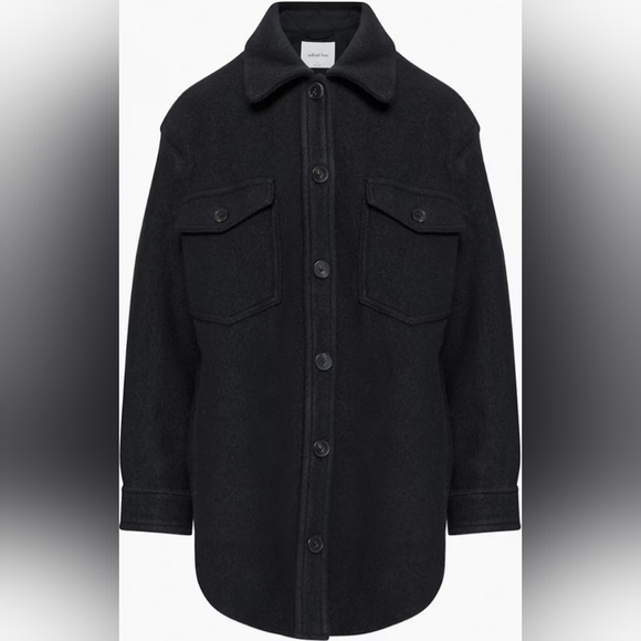ARITZIA Ganna Shirt Jacket Black Size XS - Picture 3 of 3